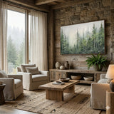 Misty Pines — hand-painted oil painting on canvas