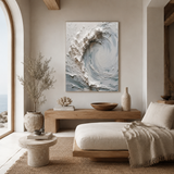 Cresting Silence — hand-painted oil painting on canvas