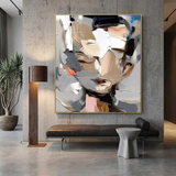 Fragmented Gaze — hand-painted oil painting on canvas