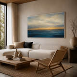 Golden Horizon - hand-painted oil painting on canvas by Realoilart