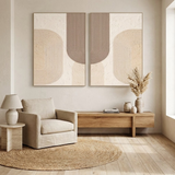 Twin Arches — hand-painted oil painting on canvas