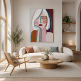 Dreaming Muse — hand-painted oil painting on canvas