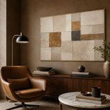 Earthen Mosaic - hand-painted oil painting on canvas by Realoilart