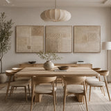 Quiet Linen abstract oil painting, hand-painted on canvas