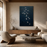 Silent Migration — hand-painted oil painting on canvas