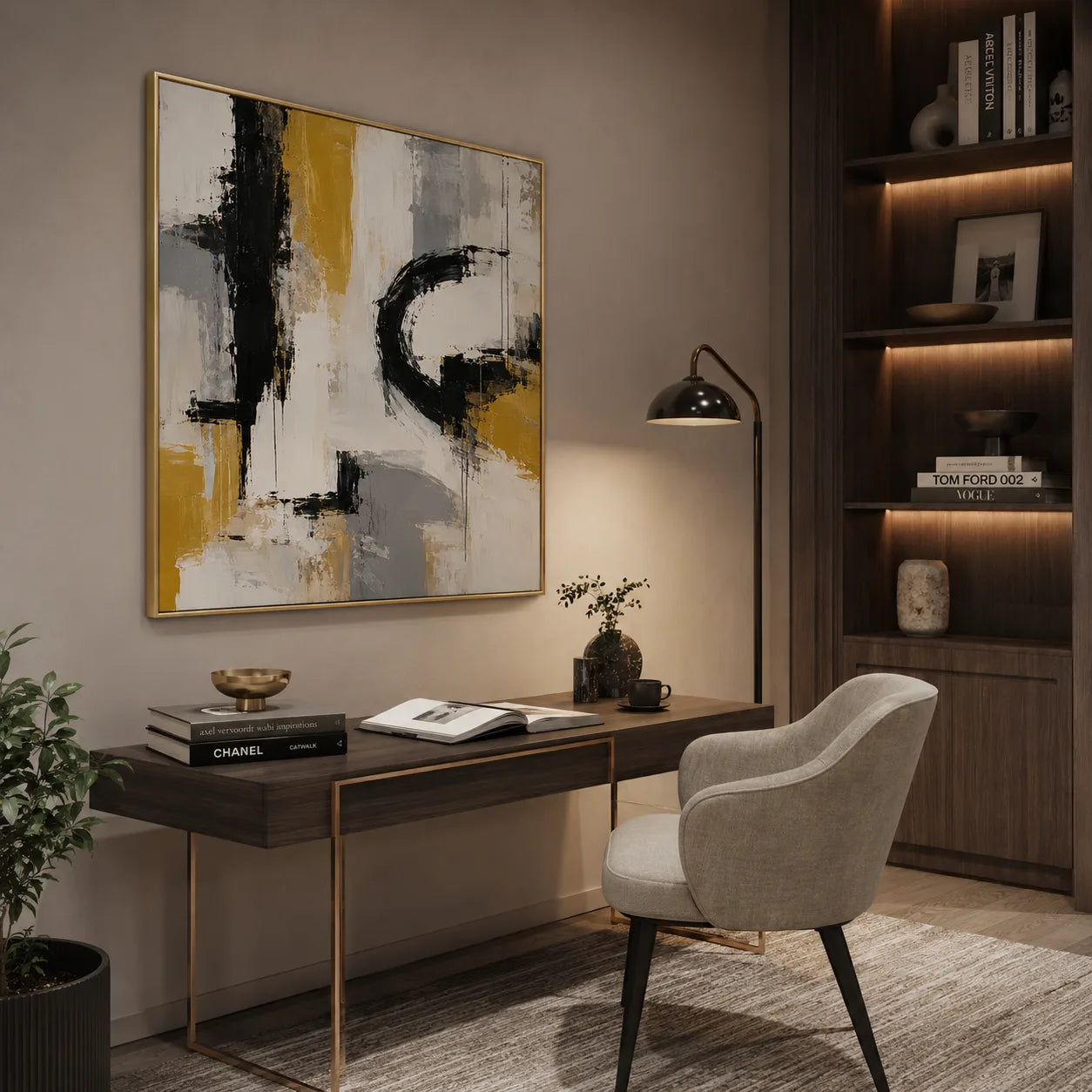 Riven - hand-painted abstract oil painting on canvas detail 2 by Realoilart
