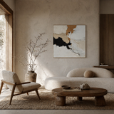 Ochre Drift — hand-painted oil painting on canvas