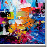 Prismatic Pulse - hand-painted oil painting on canvas by Realoilart