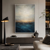 Ocean Ember - hand-painted oil painting on canvas by Realoilart