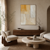 Sunlit Texture — hand-painted oil painting on canvas