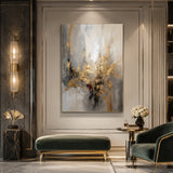 Golden Bloom — hand-painted oil painting on canvas