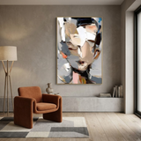 Fragmented Gaze — hand-painted oil painting on canvas