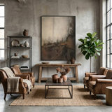 Quiet Divide — hand-painted oil painting on canvas