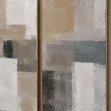 Harbor Patina abstract oil painting, hand-painted on canvas
