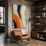 Solar Arc abstract oil painting, hand-painted on canvas