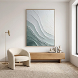 Serene Current — hand-painted oil painting on canvas