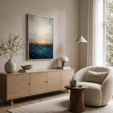 Ocean Ember - hand-painted oil painting on canvas by Realoilart
