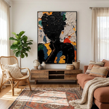 Bold Bloom — hand-painted oil painting on canvas