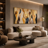 Honeyed Forms - hand-painted oil painting on canvas by Realoilart