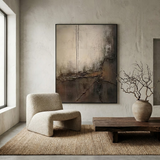 Quiet Divide — hand-painted oil painting on canvas