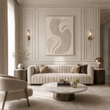 Sculpted Flow — hand-painted oil painting on canvas