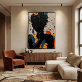 Bold Bloom — hand-painted oil painting on canvas