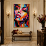 Vivid Muse - hand-painted oil painting on canvas by Realoilart