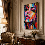 Vivid Muse - hand-painted oil painting on canvas by Realoilart
