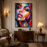 Vivid Muse - hand-painted oil painting on canvas by Realoilart