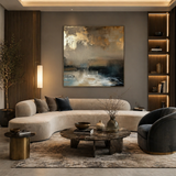 Golden Dusk — hand-painted oil painting on canvas