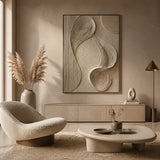 Flowing Silence — hand-painted oil painting on canvas