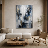 Midnight Cascade - hand-painted oil painting on canvas by Realoilart