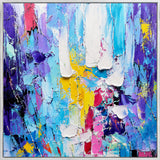 Prismatic Pulse - hand-painted oil painting on canvas by Realoilart