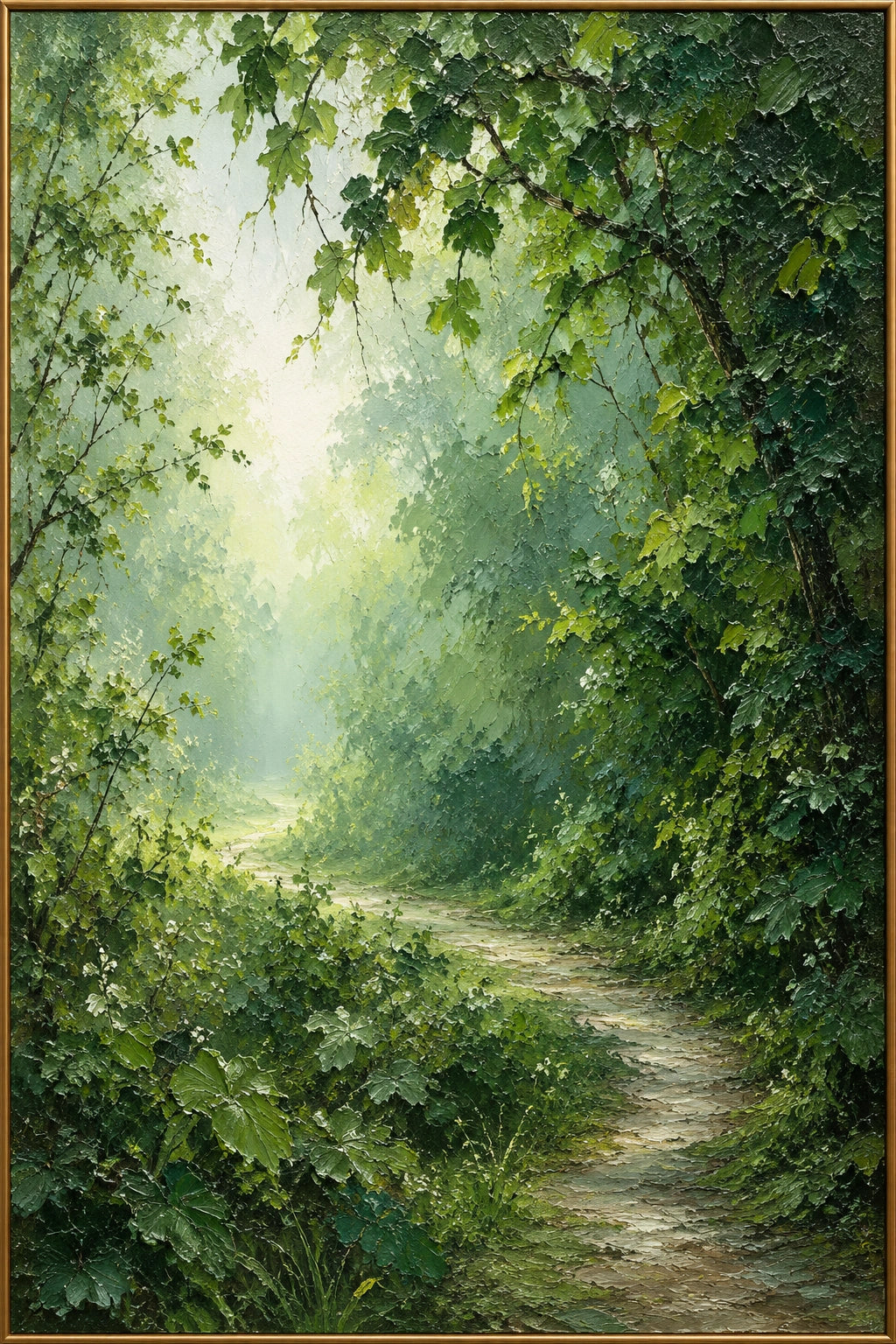 Beyond the Leaves - original oil painting