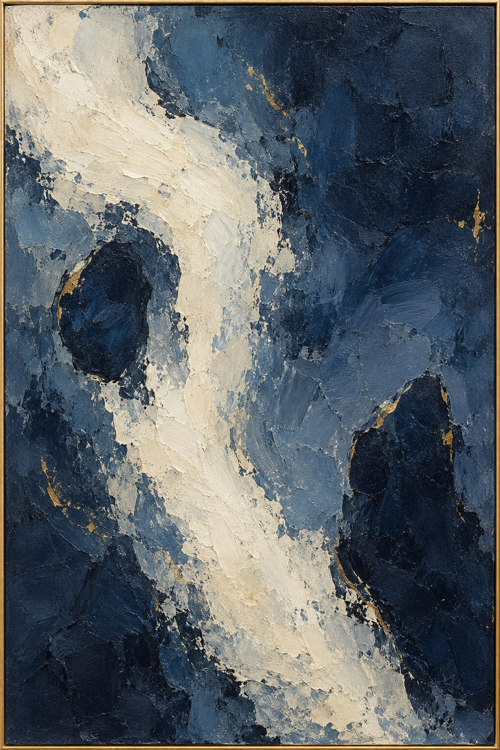 Midnight Drift — Abstract oil painting