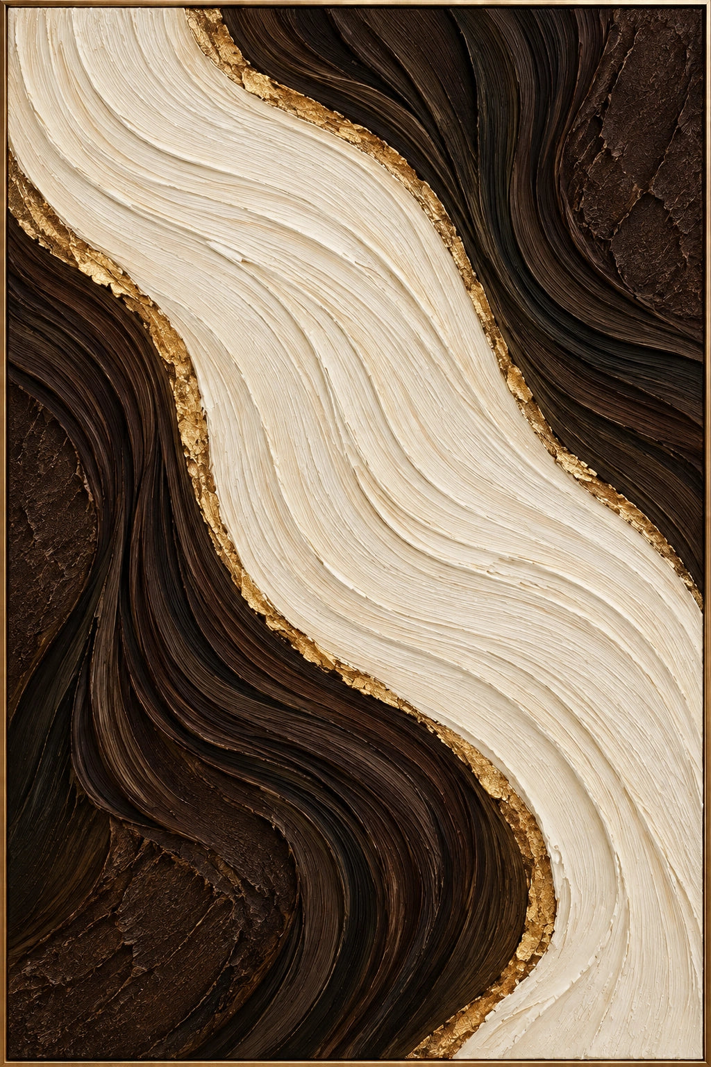 Earthbound Current — Abstract oil painting