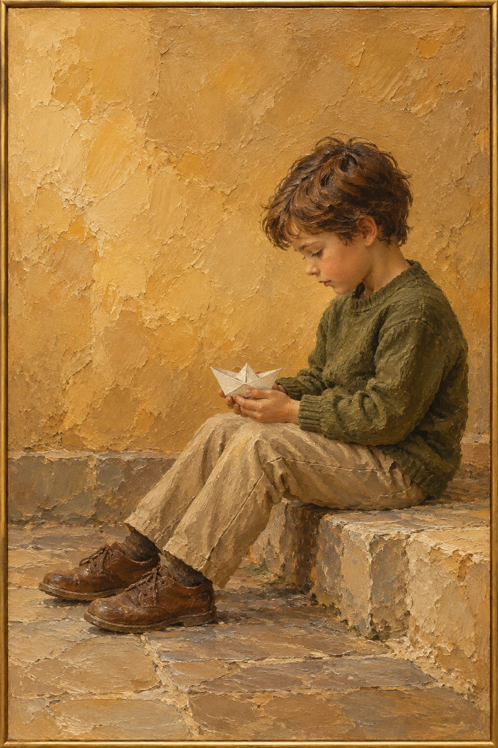 An Afternoon Voyage — Portrait oil painting