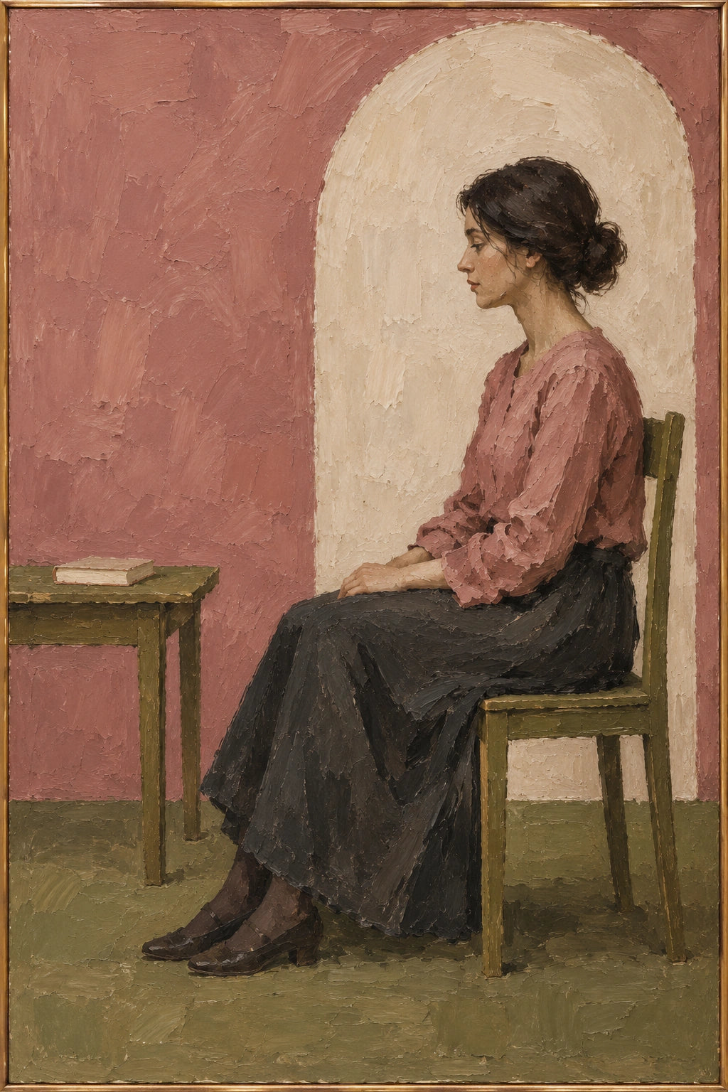 Rose Hours — Figurative oil painting