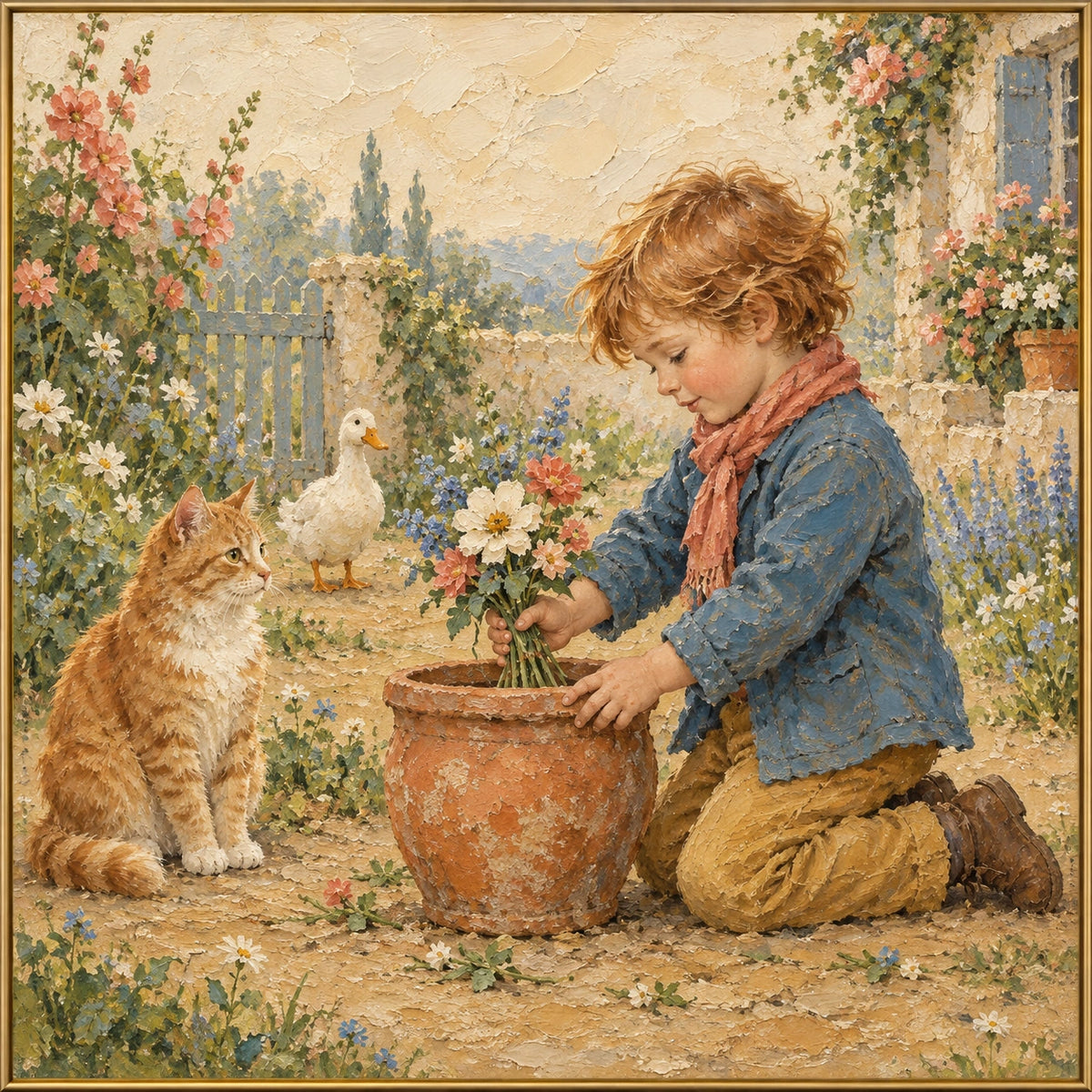 Small Offering — Figurative oil painting