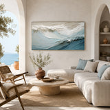 Ocean Stillness — hand-painted oil painting on canvas