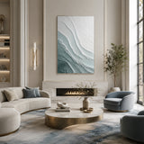 Tidal Calm — hand-painted oil painting on canvas