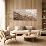 Desert Strata — hand-painted oil painting on canvas