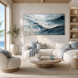 Coastal Surge — hand-painted oil painting on canvas