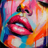 Vivid Muse - hand-painted oil painting on canvas by Realoilart