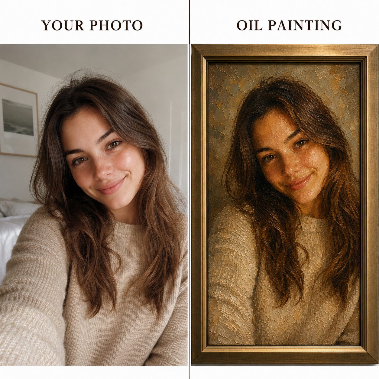 Custom Oil Painting from Your Photo - custom oil painting from photo on canvas by Realoilart