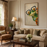 Amber Spectacles - hand-painted oil painting on canvas