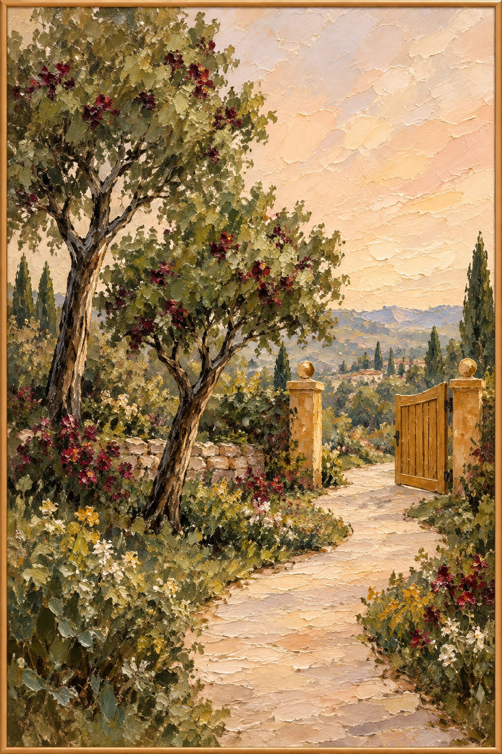 Beyond the Gate — Landscape oil painting
