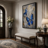 Azure Wings - hand-painted oil painting on canvas