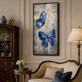 Azure Wings - hand-painted oil painting on canvas