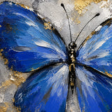 Azure Wings - hand-painted oil painting on canvas
